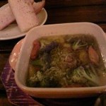 池袋酒場 がぶ - 本日のアヒージョ＆バゲット