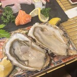 溺れる肴 - 宮城県産の牡蠣