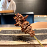 鳥いち - 砂肝えんがわ　希少部位とのことで追加オーダー　美味し