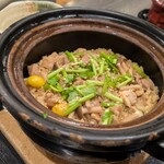 笠庵 賛否両論 - 食事　※炊込ご飯？なんか水っぽかった