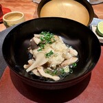 天ぷら 元吉 - 雲子 色々きのこ