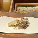 天ぷら 元吉 - 舞茸 群馬より