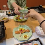 お宿山翠 - 食前酒でカンパイ！