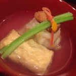 さ行 - お椀：鯛のかぶら蒸し・東寺湯葉