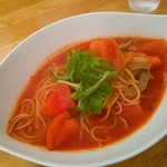 デリシャストマトファームカフェ - トマトスープパスタ