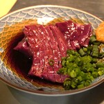 炭火焼 ゆうじ - ハツ刺し