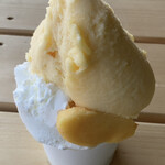 フルーツラボ 手摘屋 - 旬の桃のソルベや種なしあわせ柿のソルベは、果物の美味しさがギュッと凝縮されていて、とてもフレッシュ。ミルクジェラートも濃厚でコクがあり、こちらも間違いない美味しさ。