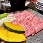 ホテルおもと - 信州牛の焼きしゃぶ 2種の発酵ダレ