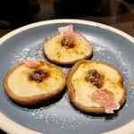 ホテルおもと - 温菜 2 種
椎茸グリル・生ハム醤油豆のせ
