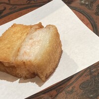 天ぷら浅沼 - 1.ハトシ　えびのすり身のパン挟み揚げ