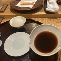 天ぷら浅沼 - 3.海老2本目　大根おろしで