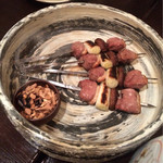 鳥割烹 水炊き 葉〆 - 鴨串焼