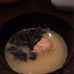 鳥割烹 水炊き 葉〆 - 山鶉しんじょうの銀杏すり流し