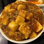 幸楽苑 - 料理写真:こぼれ麻婆豆腐丼♫