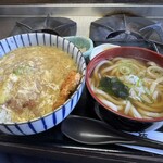 福々庵 - カツ丼＋うどん小　1,350