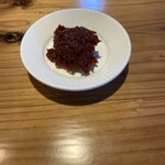 久留米ラーメン 丸久 - 島唐辛子