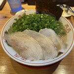 久留米ラーメン 丸久 - ネギ増しラーメン