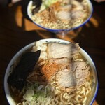 ケンちゃんラーメン - ケンちゃんラーメン並盛・脂身入り