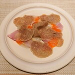 unis - 羅臼のかんぶり、ホワイトムーン、江戸牡蠣、白トリュフ