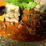 spice curry cafe ARC - ARCカレー塩角煮＆豚しゃぶ+らっきょう