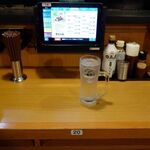 焼鳥日高 - まずは「ウォッカソーダ割り」（310円）