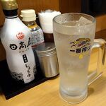 焼鳥日高 - 「ウォッカソーダ割り」も３杯めに突入