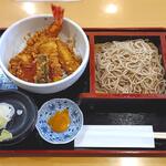 稲荷蕎麦　萬盛 - 本日のランチ ミックス天丼￥1,130　2025.11.4