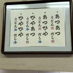 手打ちうどん こげら - 迷ったら「ひやあつ」　常連らしき方よりのレコメン