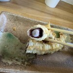 手打ちうどん こげら - ゲソ天　カット