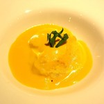 リストランテ サクラ - ズワイガニと人参のフラン エストラゴンの香り(2014/11/22撮影)