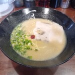 一蓮 - ラーメン餃子白飯セット