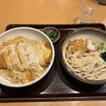 手打ちうどん吉野 - かつ丼セット、セットうどん冷