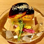 宿酒 きんきん - 20251113胡麻豆腐と柿の田楽