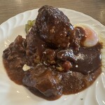 洋風食堂はしぐち亭 - 元祖！ちとかライス　ハンバーグのせ