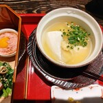 笛吹川温泉　坐忘 - 豆腐のあんかけ