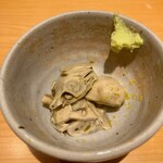 すしやのたい悟 - 牡蠣出汁炊きさんでーす。②