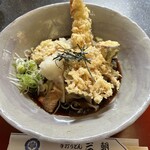 手打めん処 三朝 - 海老おろしきしめん