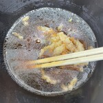 箱根そば 豊洲店 - かき揚げ天蕎麦