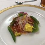 札幌パークホテル - 道産秋鮭のマリネ彩り野菜ポン酢ジュレ