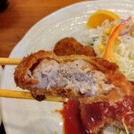 グリル＆コーヒー はせがわ - 分厚いヘレ肉　でも柔らか〜
