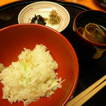 名古屋 浅田 - １１月　お食事：蟹ご飯、赤だし