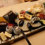 懐石料理 桝田 - 季節の八寸。こちらの代名詞