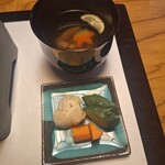 花むら - うな重に付いてくる肝吸い、お新香