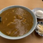 ふたばや - カレーうどん大　ゆで卵