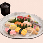 鮨処　音羽 - 【ランチ限定】●おまかせにぎり　1,600円