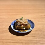 焼き鳥 悠 - 厚揚げ　おろしなめ茸