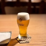 焼き鳥 悠 - エビス生ビール