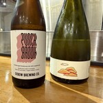 BurgerPOLICE - この日は、店長O.REOさんの誕生日ということで、ウェルカムドリンクで、珍しいビールを2種♡