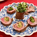 安参 - 牛ロースのカイワレ巻き
