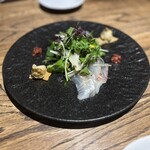 蕎麦懐石 無庵 - 季節の魚カルパッチョ